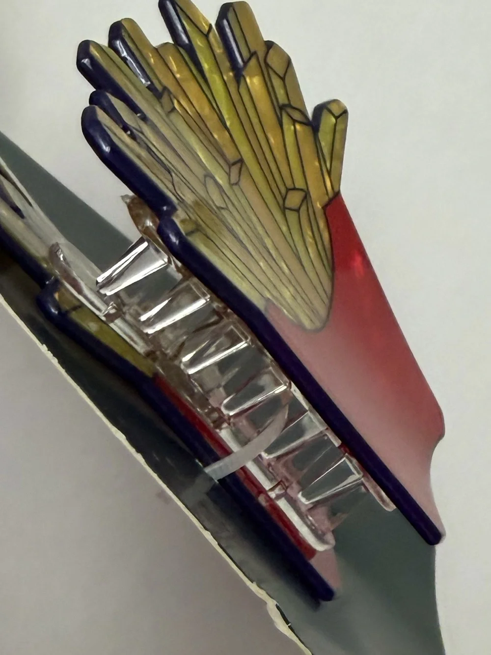 NWT ⚜️🍟⚜️ Wild Fable French Fries Acetate Claw Hair Clip